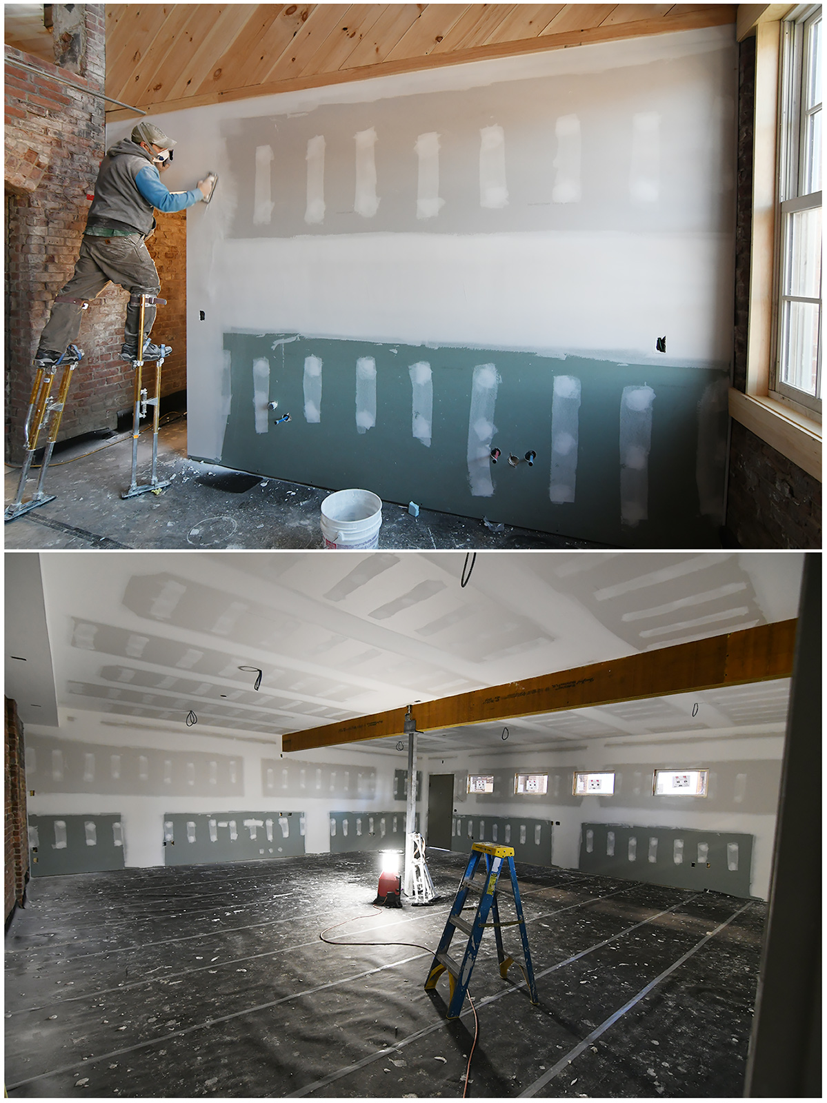 Hot (floors) & Dry (wall)